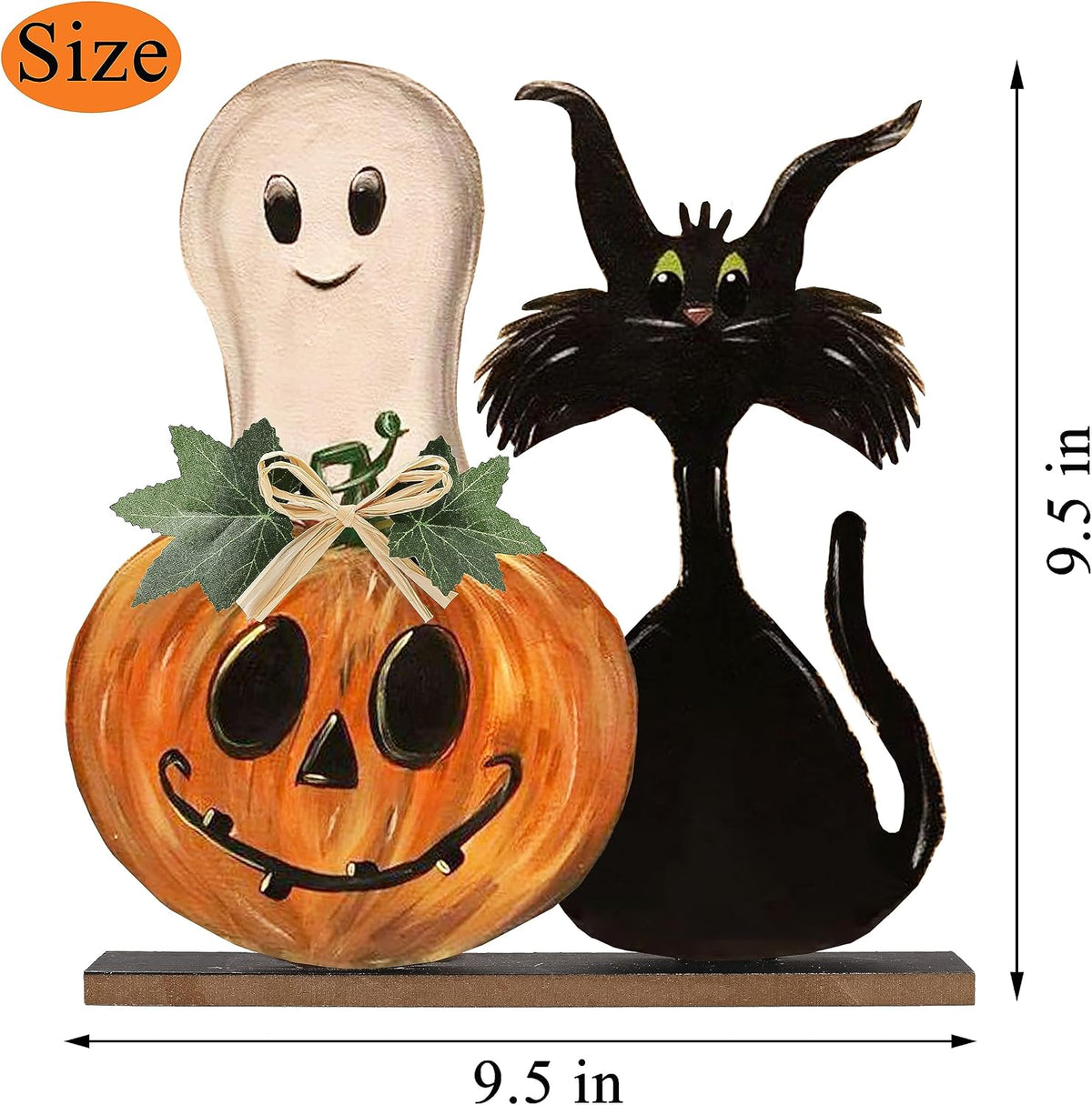 Halloween Decorations Indoor Halloween Wooden Signs Pumpkin Ghost Decor Table Signs Rustic Farmhouse Home Living Room Decor