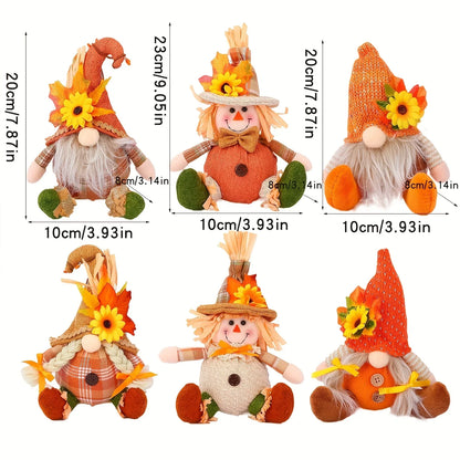 Rustic Autumn Harvest Scarecrow Decor, Plaid & Sunflower Accents for Thanksgiving, Halloween, Farmhouse Wall Decor, Party Props