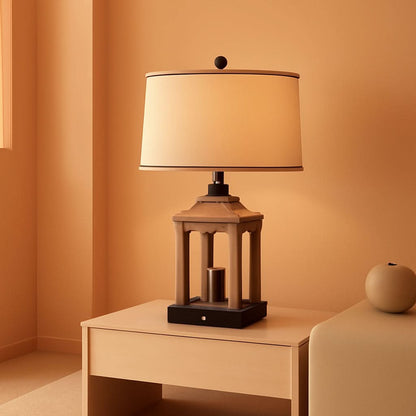 Farmhouse Touch Table Lamps Set of 2 Dimmable USB Ports
